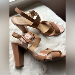 J Crew Nude Patent Heels
